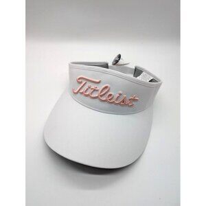 Titleist White and Pink Sundrop Visor